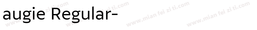 augie Regular字体转换